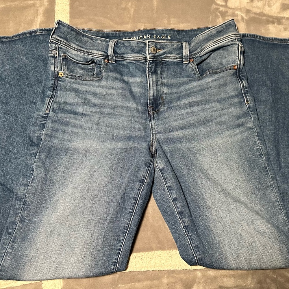 American Eagle Outfitters Women's Blue Jeans - bootcut